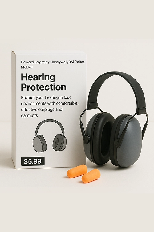 Hearing Protection (Earmuffs:Earplugs)